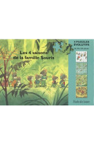 Les 4 saisons de la famille souris - 4 puzzles evolutifs