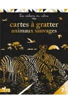 Cartes a gratter animaux sauvages - pochette avec accessoires