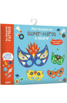 Ma pochette d'artiste - mes masques de super-héros à décorer