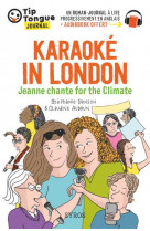 Karaoke in london - jeanne chante for the climate