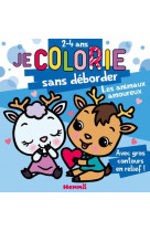 Je colorie sans deborder (2-4 ans) - les animaux amoureux - avec gros contours en relief !