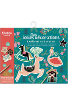 Ma pochette d-artiste - mes jolies decorations a pailleter et a gratter - hiver magique