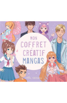 Mon coffret creatif - mangas - un livre de coloriage, 5 feutres et des stickers