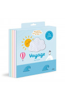 Voyage - mon grand livre d'activites en tissu