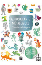 Autocollants metalliques - chevaliers et dragons