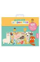 Ma pochette de 100 gommettes  - ma pochette de gommettes - 100 animaux mignons