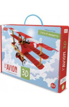 Voyage, decouvre, explore l'avion 3d l'histoire de l'aviation - livre et maquette
