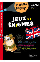 Jeux et énigmes - anglais - du cm2 à la 6e - cahier de vacances 2024
