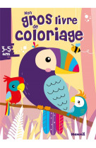 Mon gros livre de coloriage (perroquets)