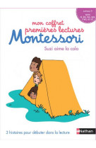 Etui mon coffret premieres lectures montessori n9 - suzi aime la colo (niveau 3)