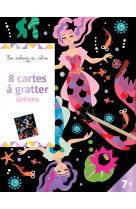 Cartes à gratter - sirènes - pochette avec accessoires