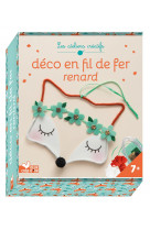 Déco en fil de fer renard - mini coffret avec accessoires