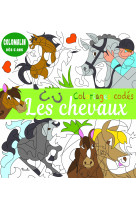 Coloriages codés - les chevaux