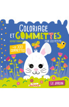 Mon p'tit hemma - coloriage et gommettes pour les petits - le jardin