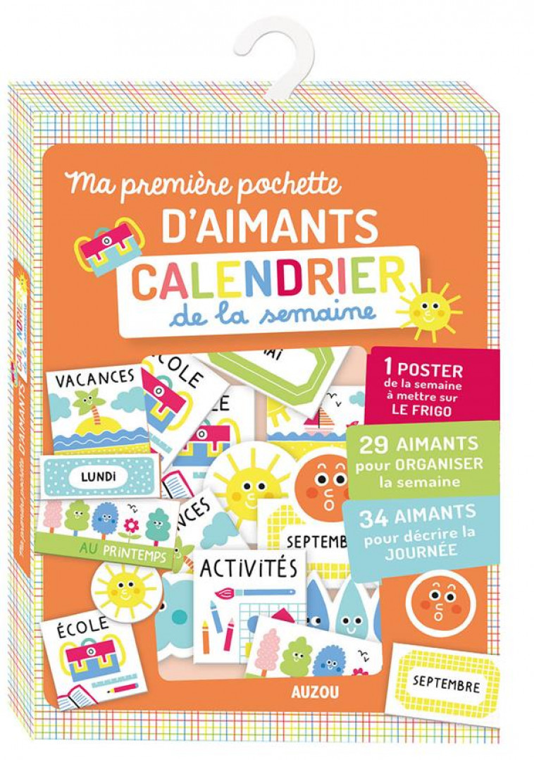 MA PREMIERE POCHETTE D-AIMANTS CALENDRIER DE LA SEMAINE - BIDET STEFFIE - Auzou
