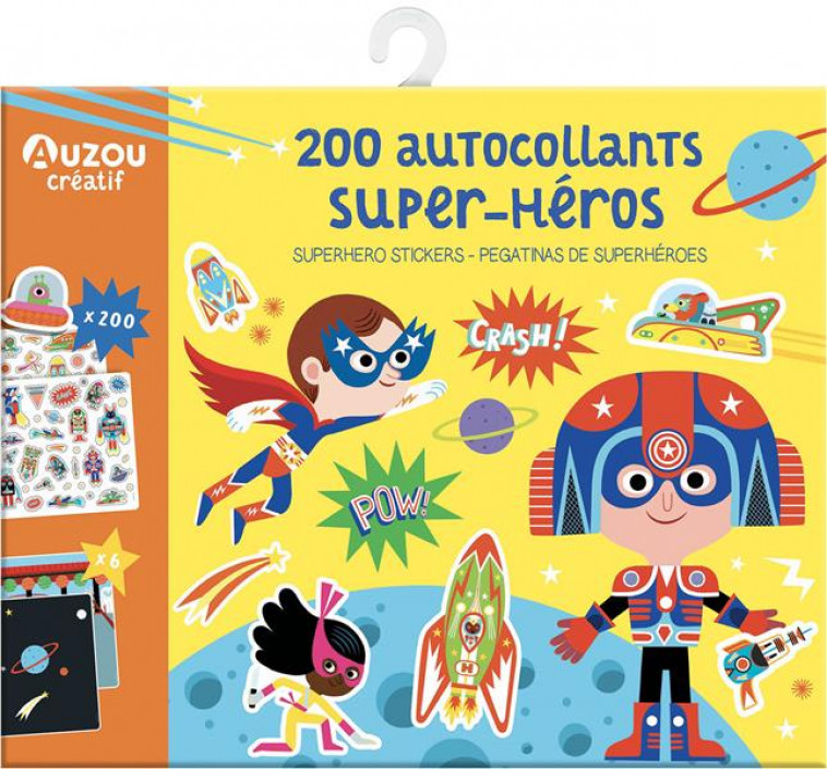 200 AUTOCOLLANTS SUPER-HEROS - MERCIER JULIE - NC