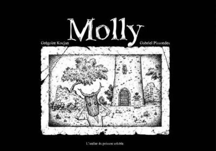 MOLLY - ILLUSTRATIONS, NOIR ET BLANC - PISSONDES/KOCJAN - POISSON SOLUBLE