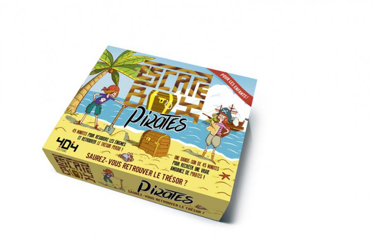 ESCAPE BOX PIRATES - ESCAPE GAME ENFANT DE 2 A 5 JOUEURS - DE 8 A 12 ANS - ANQUETIL STEPHANE - NC