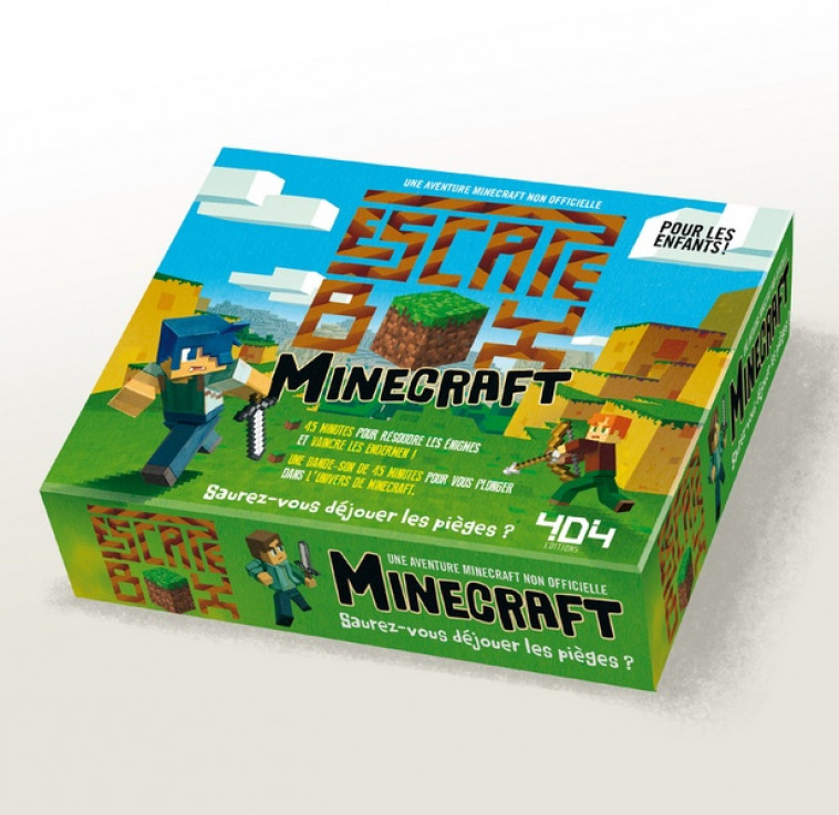 ESCAPE BOX MINECRAFT - ESCAPE GAME ENFANT DE 2 A 5 JOUEURS - DE 8 A 12 ANS - ANQUETIL STEPHANE - NC