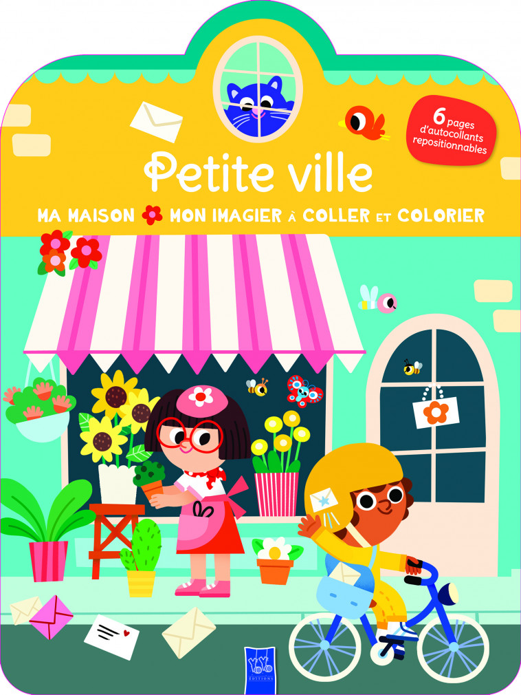 LA PETITE VILLE COLLER COLORIER - MA MAISON, MON IMAGIER A COLLER ET A COLORIER - XXX - YOYO