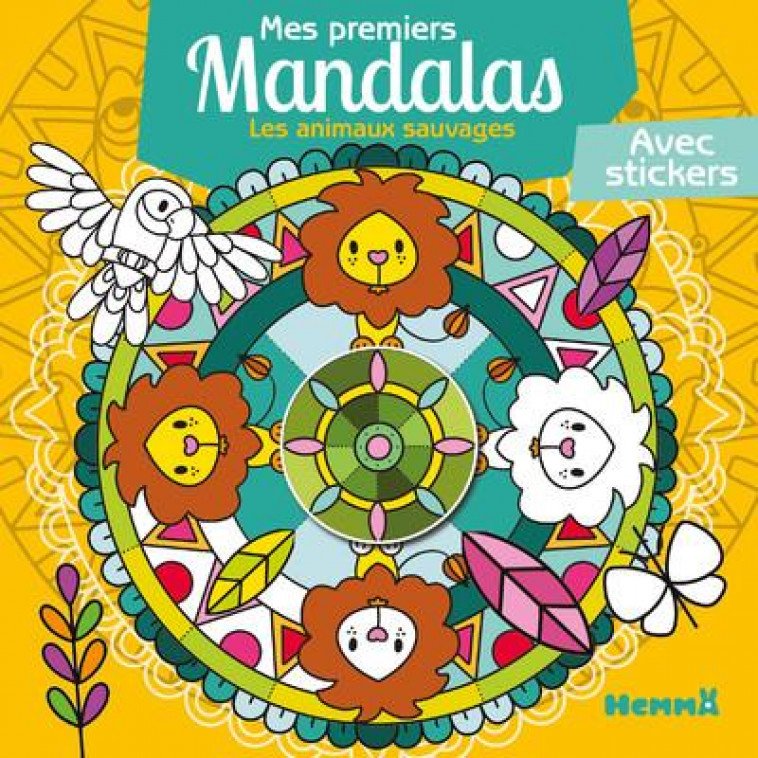 MES PREMIERS MANDALAS : LES ANIMAUX SAUVAGES - AVEC STICKERS - LIM CHRYSTELE - HEMMA