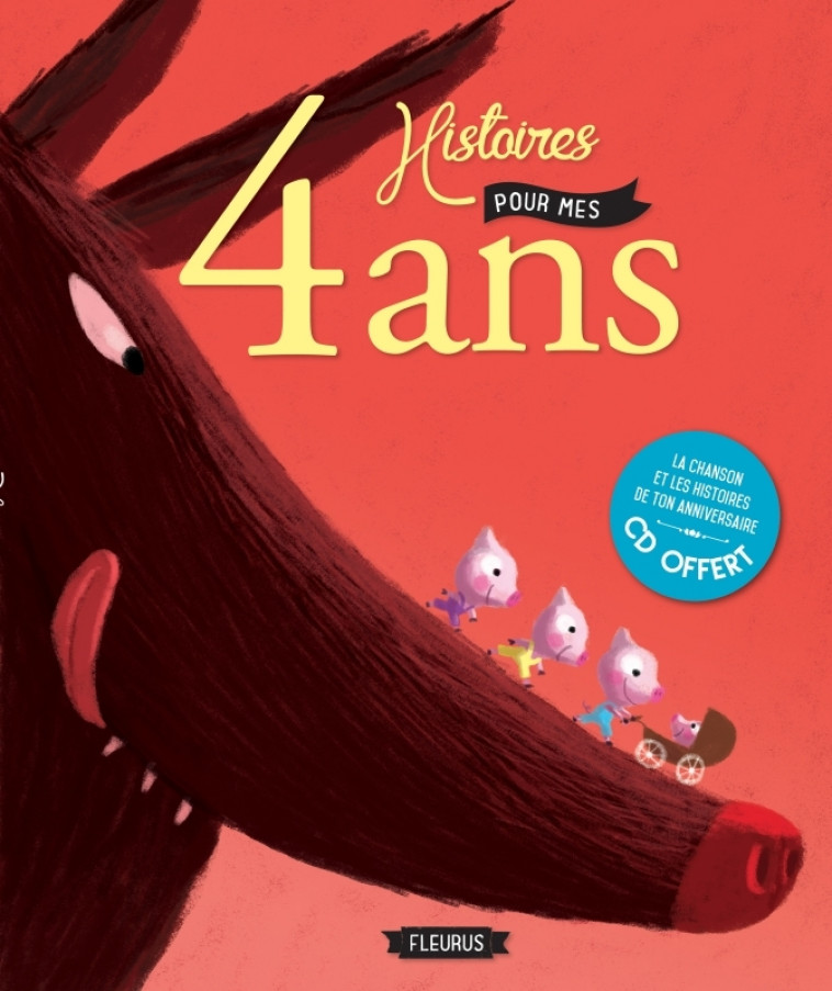 4 histoires pour mes 4 ans (+ CD) - Collectif Collectif,  Collectif - FLEURUS