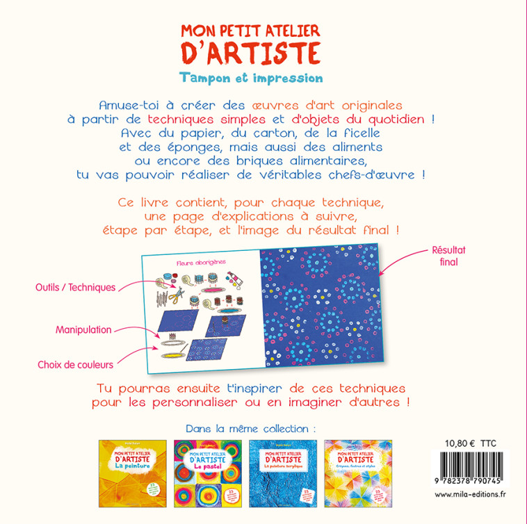 Mon petit atelier d'artiste : tampon et impression - Maite Balart - MILA