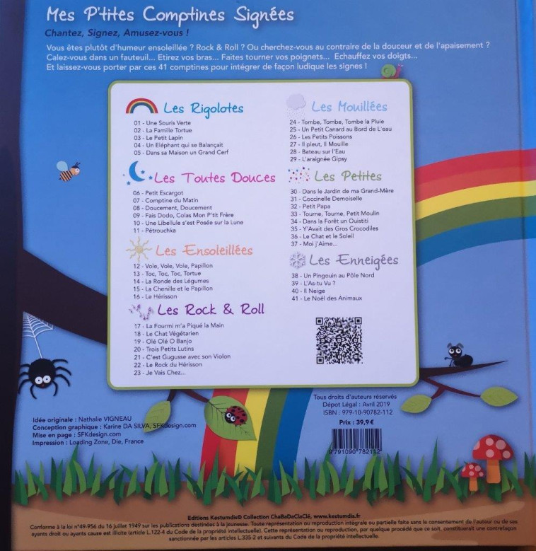 Mes P'tites Comptines Signées avec 1 DVD + 1 CD audio - Nathalie VIGNEAU - KESTUMDIS