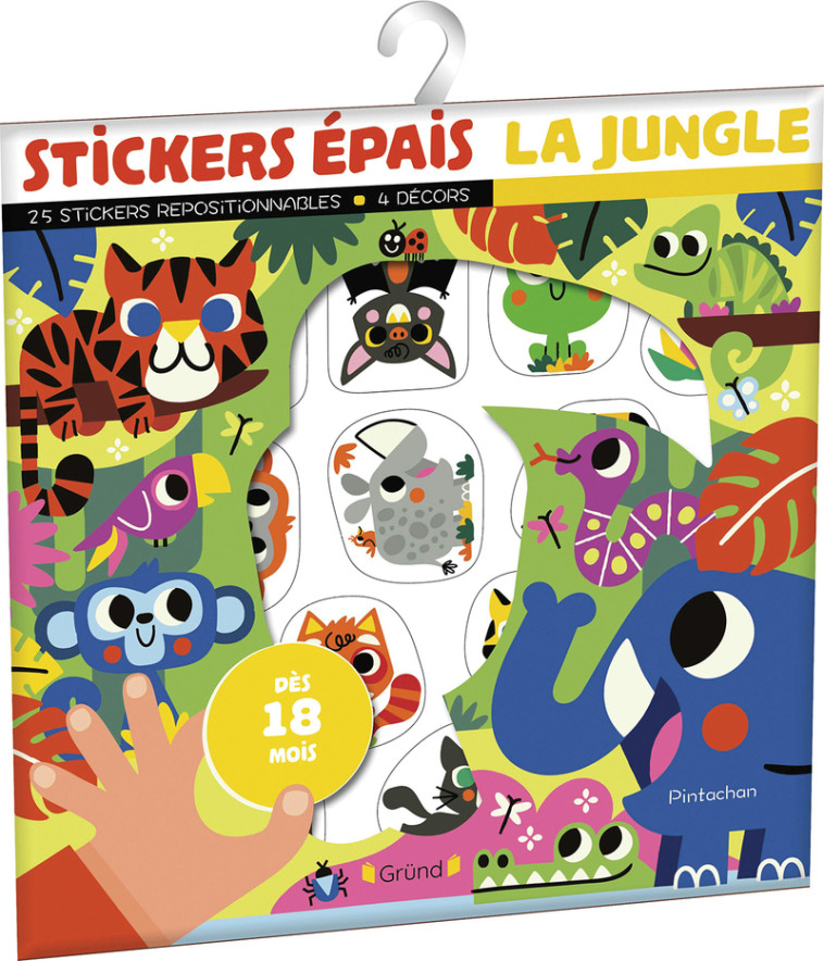 Stickers épais - La jungle -  Pintachan,  Pintachan - GRUND