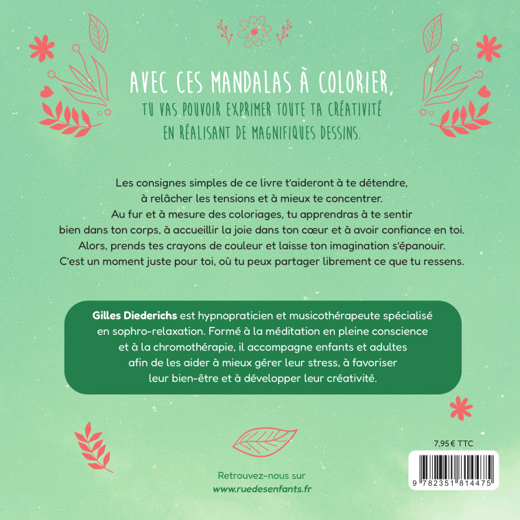 Mes mandalas à colorier pour apaiser mes émotions - Gilles Diederichs - CTP RUE ENFANTS
