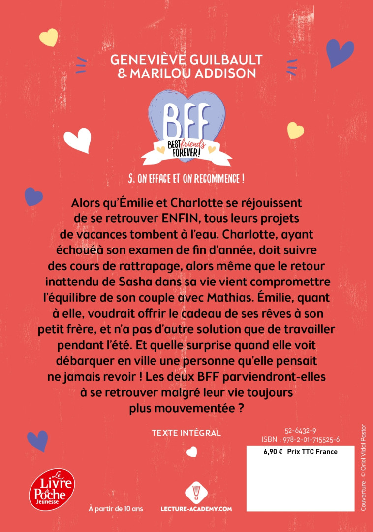 BFF Best Friends Forever - Tome 5 - Geniève Guilbault, Marilou Addison - POCHE JEUNESSE