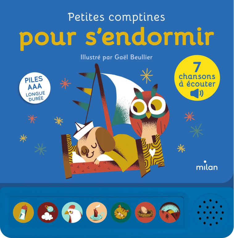 Petites comptines pour s'endormir - Gaël Beullier - MILAN
