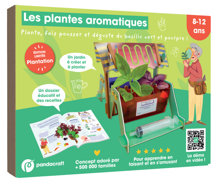 Les plantes aromatiques - Kit Pandacraft 8-12 ans -  - PANDACRAFT