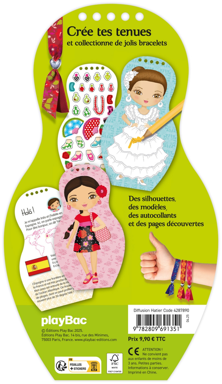 Minimiki - Carnet créatif - Inès en Espagne  nouvelle édition - 2025 - Julie Camel - PLAY BAC