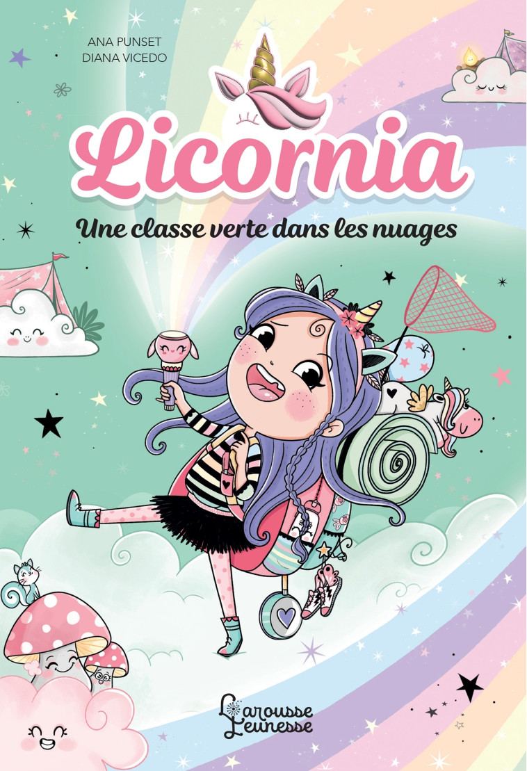 Licornia - Une classe verte dans les nuages - Ana Punset, Diana Vicedo, Claire Trévise - LAROUSSE