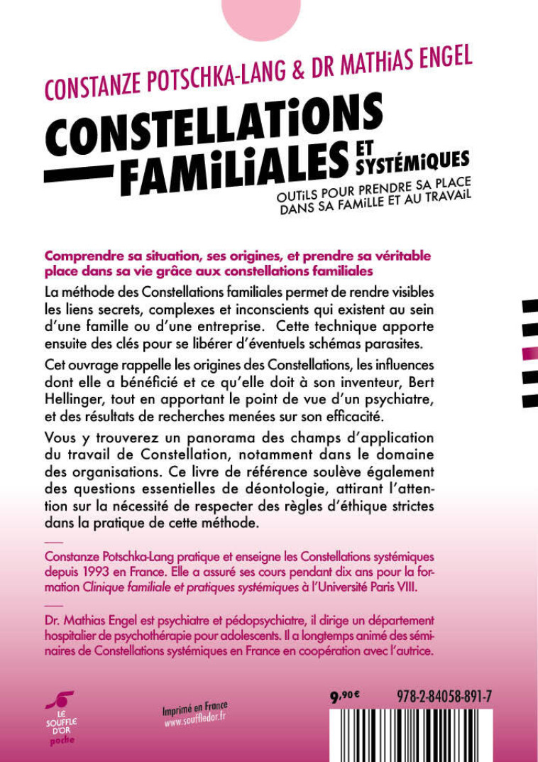 Constellations familiales et systémiques - Constanze Potschka-Lang, Mathias Engel, Violette Kubler - SOUFFLE OR