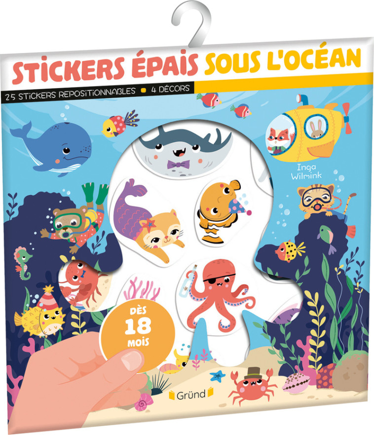 Stickers épais - Sous l'océan - Inga WILMINK - GRUND