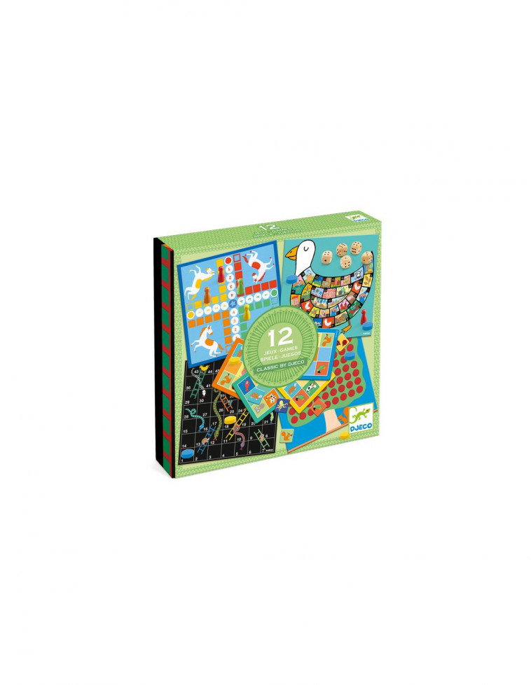 Coffret 12 jeux Djeco